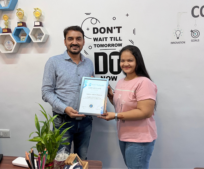 Digital marketing course students